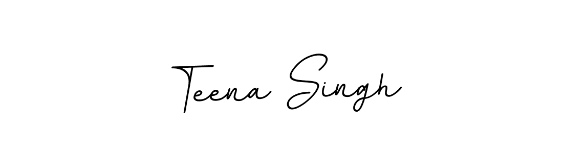 How to make Teena Singh name signature. Use BallpointsItalic-DORy9 style for creating short signs online. This is the latest handwritten sign. Teena Singh signature style 11 images and pictures png