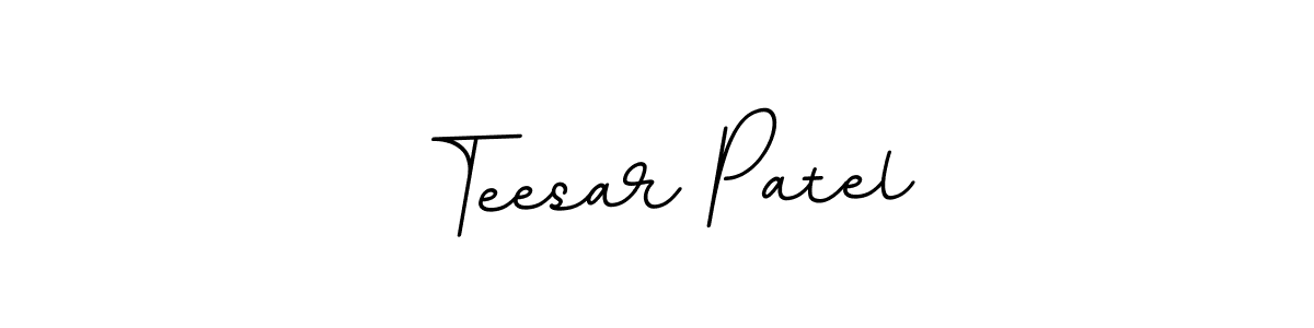 The best way (BallpointsItalic-DORy9) to make a short signature is to pick only two or three words in your name. The name Teesar Patel include a total of six letters. For converting this name. Teesar Patel signature style 11 images and pictures png
