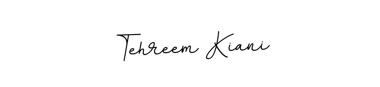 if you are searching for the best signature style for your name Tehreem Kiani. so please give up your signature search. here we have designed multiple signature styles  using BallpointsItalic-DORy9. Tehreem Kiani signature style 11 images and pictures png