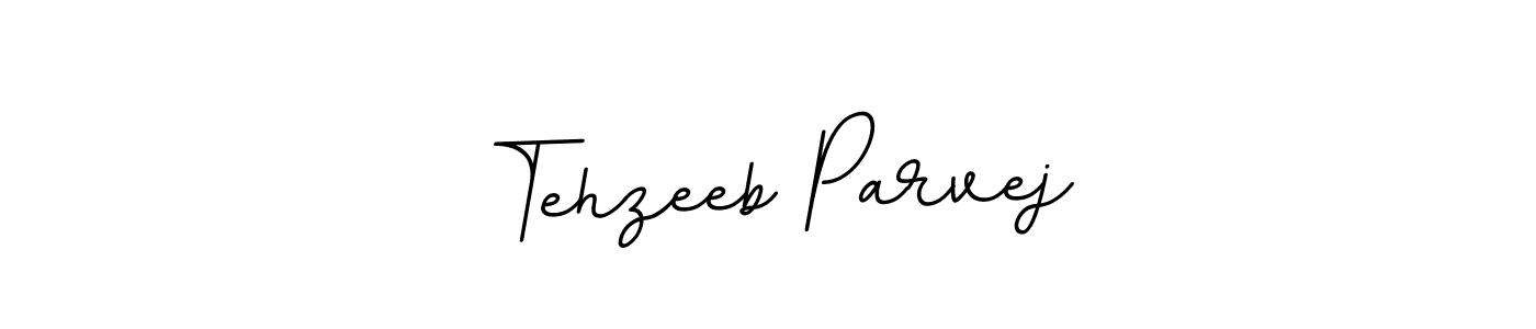 The best way (BallpointsItalic-DORy9) to make a short signature is to pick only two or three words in your name. The name Tehzeeb Parvej include a total of six letters. For converting this name. Tehzeeb Parvej signature style 11 images and pictures png