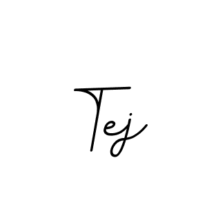 You should practise on your own different ways (BallpointsItalic-DORy9) to write your name (Tej) in signature. don't let someone else do it for you. Tej signature style 11 images and pictures png