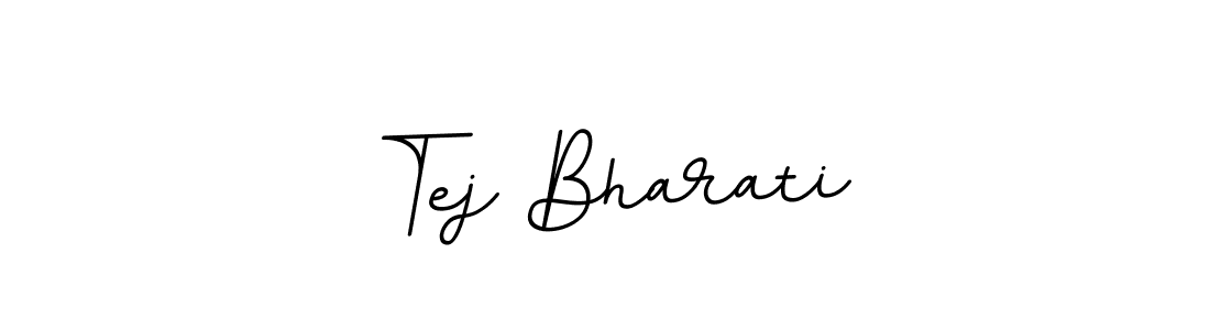 Tej Bharati stylish signature style. Best Handwritten Sign (BallpointsItalic-DORy9) for my name. Handwritten Signature Collection Ideas for my name Tej Bharati. Tej Bharati signature style 11 images and pictures png