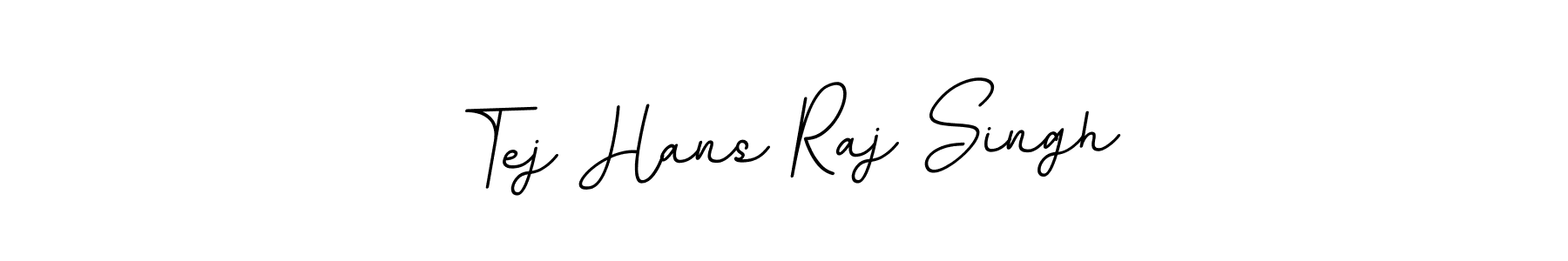 Make a beautiful signature design for name Tej Hans Raj Singh. With this signature (BallpointsItalic-DORy9) style, you can create a handwritten signature for free. Tej Hans Raj Singh signature style 11 images and pictures png