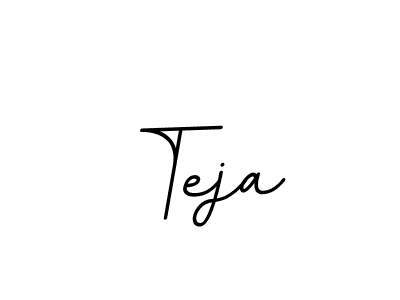 Use a signature maker to create a handwritten signature online. With this signature software, you can design (BallpointsItalic-DORy9) your own signature for name Teja. Teja signature style 11 images and pictures png