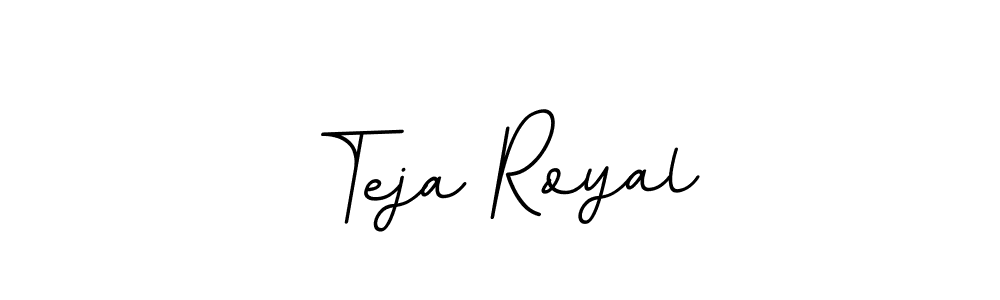 Teja Royal stylish signature style. Best Handwritten Sign (BallpointsItalic-DORy9) for my name. Handwritten Signature Collection Ideas for my name Teja Royal. Teja Royal signature style 11 images and pictures png