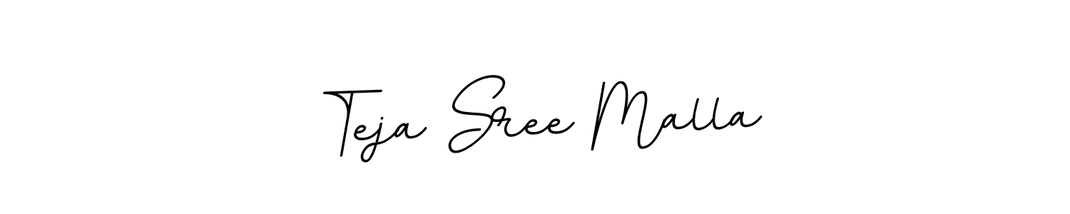 Make a beautiful signature design for name Teja Sree Malla. With this signature (BallpointsItalic-DORy9) style, you can create a handwritten signature for free. Teja Sree Malla signature style 11 images and pictures png