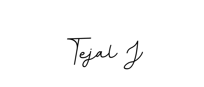 You should practise on your own different ways (BallpointsItalic-DORy9) to write your name (Tejal J) in signature. don't let someone else do it for you. Tejal J signature style 11 images and pictures png