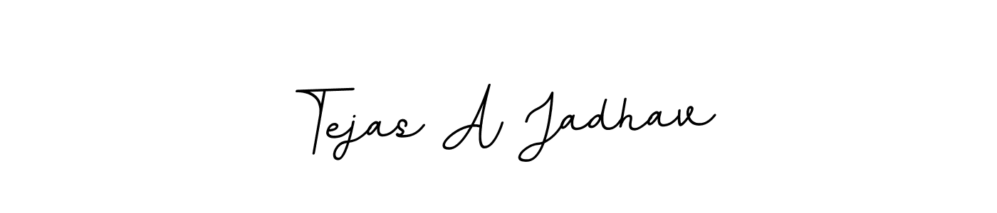 Design your own signature with our free online signature maker. With this signature software, you can create a handwritten (BallpointsItalic-DORy9) signature for name Tejas A Jadhav. Tejas A Jadhav signature style 11 images and pictures png