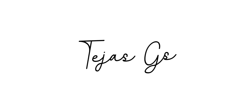 How to make Tejas Gs name signature. Use BallpointsItalic-DORy9 style for creating short signs online. This is the latest handwritten sign. Tejas Gs signature style 11 images and pictures png