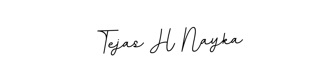 Design your own signature with our free online signature maker. With this signature software, you can create a handwritten (BallpointsItalic-DORy9) signature for name Tejas H Nayka. Tejas H Nayka signature style 11 images and pictures png