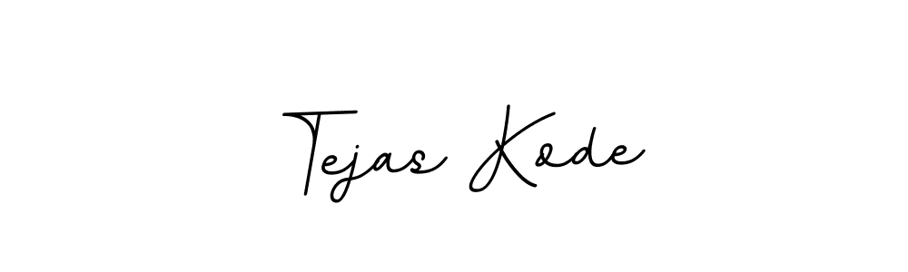 How to make Tejas Kode name signature. Use BallpointsItalic-DORy9 style for creating short signs online. This is the latest handwritten sign. Tejas Kode signature style 11 images and pictures png