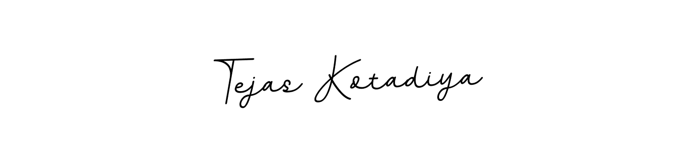 The best way (BallpointsItalic-DORy9) to make a short signature is to pick only two or three words in your name. The name Tejas Kotadiya include a total of six letters. For converting this name. Tejas Kotadiya signature style 11 images and pictures png