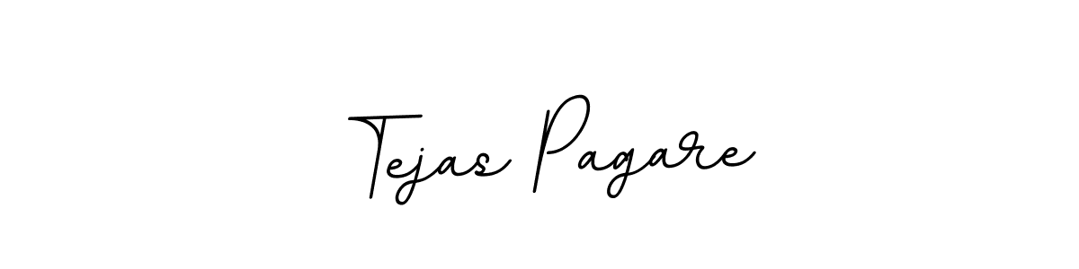 This is the best signature style for the Tejas Pagare name. Also you like these signature font (BallpointsItalic-DORy9). Mix name signature. Tejas Pagare signature style 11 images and pictures png