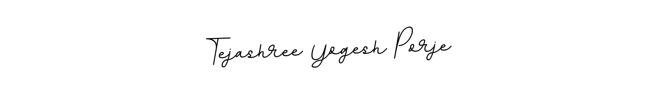 Design your own signature with our free online signature maker. With this signature software, you can create a handwritten (BallpointsItalic-DORy9) signature for name Tejashree Yogesh Porje. Tejashree Yogesh Porje signature style 11 images and pictures png