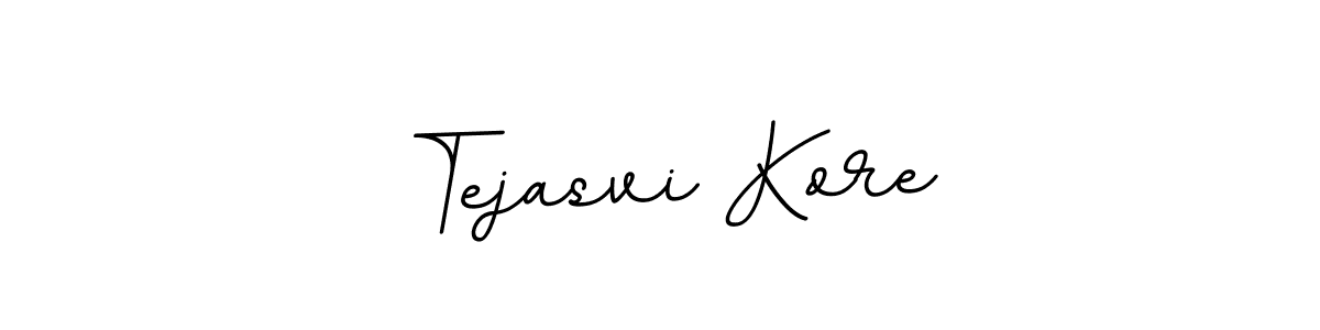 This is the best signature style for the Tejasvi Kore name. Also you like these signature font (BallpointsItalic-DORy9). Mix name signature. Tejasvi Kore signature style 11 images and pictures png