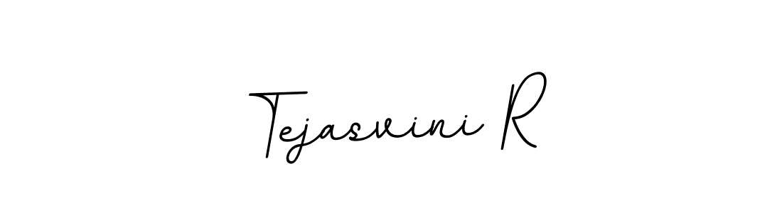You should practise on your own different ways (BallpointsItalic-DORy9) to write your name (Tejasvini R) in signature. don't let someone else do it for you. Tejasvini R signature style 11 images and pictures png