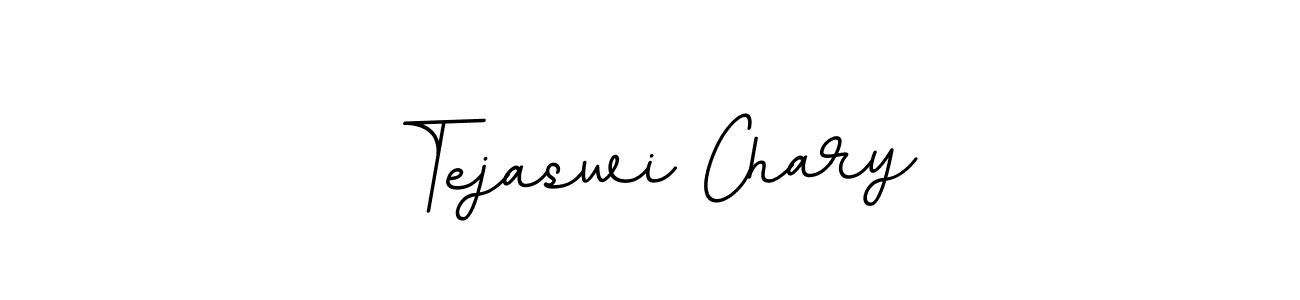 Make a beautiful signature design for name Tejaswi Chary. With this signature (BallpointsItalic-DORy9) style, you can create a handwritten signature for free. Tejaswi Chary signature style 11 images and pictures png