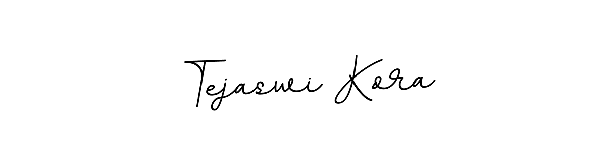 Design your own signature with our free online signature maker. With this signature software, you can create a handwritten (BallpointsItalic-DORy9) signature for name Tejaswi Kora. Tejaswi Kora signature style 11 images and pictures png