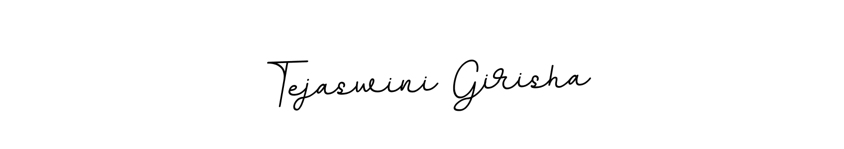 Use a signature maker to create a handwritten signature online. With this signature software, you can design (BallpointsItalic-DORy9) your own signature for name Tejaswini Girisha. Tejaswini Girisha signature style 11 images and pictures png