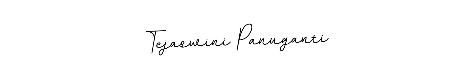 Make a beautiful signature design for name Tejaswini Panuganti. With this signature (BallpointsItalic-DORy9) style, you can create a handwritten signature for free. Tejaswini Panuganti signature style 11 images and pictures png