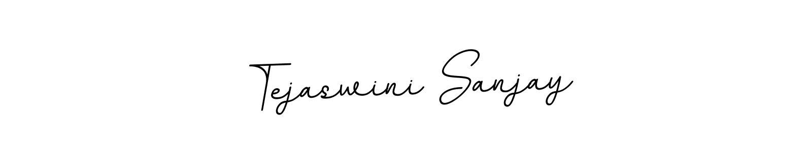 Make a beautiful signature design for name Tejaswini Sanjay. With this signature (BallpointsItalic-DORy9) style, you can create a handwritten signature for free. Tejaswini Sanjay signature style 11 images and pictures png