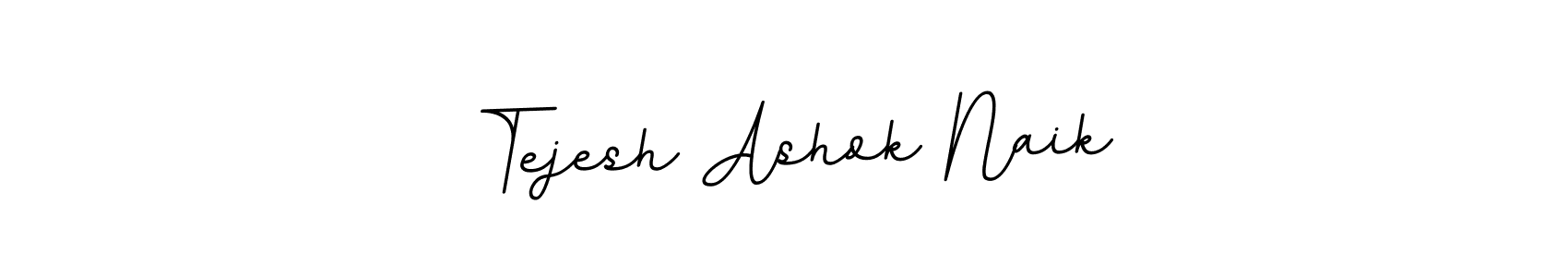 Design your own signature with our free online signature maker. With this signature software, you can create a handwritten (BallpointsItalic-DORy9) signature for name Tejesh Ashok Naik. Tejesh Ashok Naik signature style 11 images and pictures png