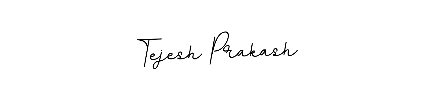 How to make Tejesh Prakash name signature. Use BallpointsItalic-DORy9 style for creating short signs online. This is the latest handwritten sign. Tejesh Prakash signature style 11 images and pictures png