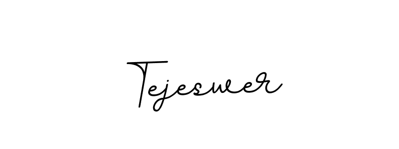 Use a signature maker to create a handwritten signature online. With this signature software, you can design (BallpointsItalic-DORy9) your own signature for name Tejeswer. Tejeswer signature style 11 images and pictures png