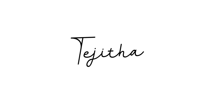 Make a beautiful signature design for name Tejitha. With this signature (BallpointsItalic-DORy9) style, you can create a handwritten signature for free. Tejitha signature style 11 images and pictures png