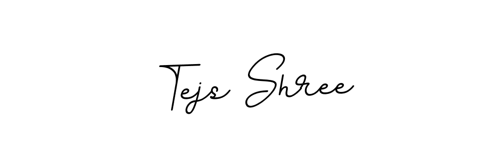 The best way (BallpointsItalic-DORy9) to make a short signature is to pick only two or three words in your name. The name Tejs Shree include a total of six letters. For converting this name. Tejs Shree signature style 11 images and pictures png