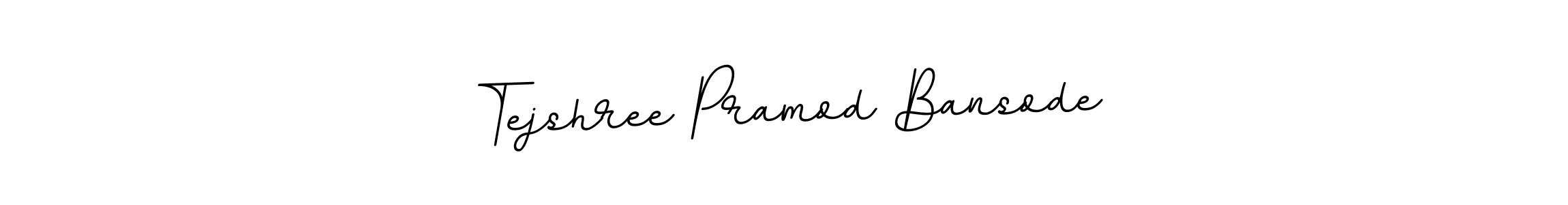 How to make Tejshree Pramod Bansode name signature. Use BallpointsItalic-DORy9 style for creating short signs online. This is the latest handwritten sign. Tejshree Pramod Bansode signature style 11 images and pictures png