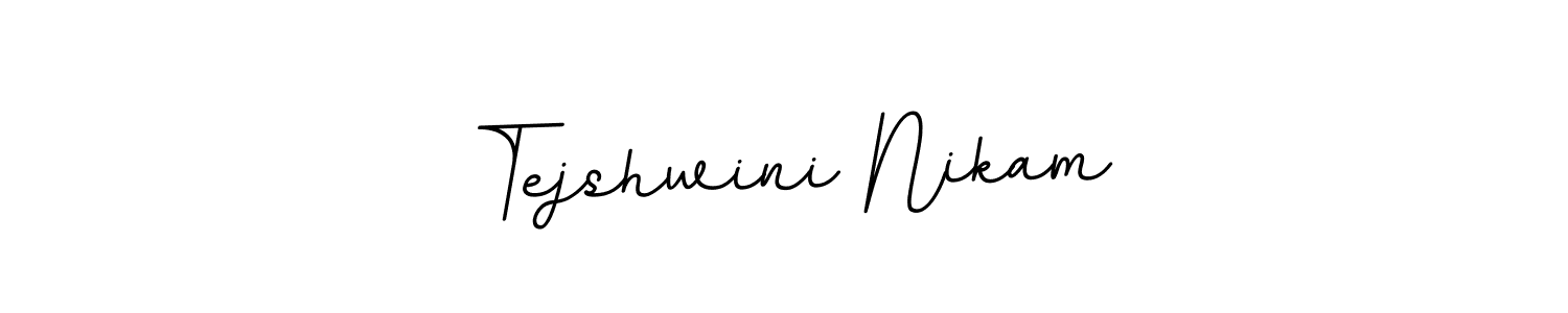 Use a signature maker to create a handwritten signature online. With this signature software, you can design (BallpointsItalic-DORy9) your own signature for name Tejshwini Nikam. Tejshwini Nikam signature style 11 images and pictures png