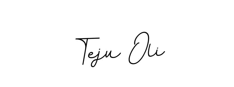 Make a beautiful signature design for name Teju Oli. With this signature (BallpointsItalic-DORy9) style, you can create a handwritten signature for free. Teju Oli signature style 11 images and pictures png