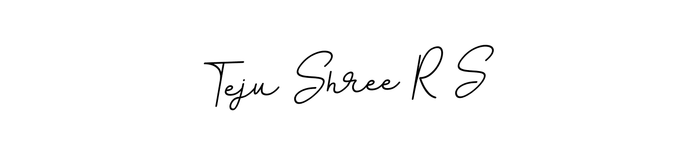 Also You can easily find your signature by using the search form. We will create Teju Shree R S name handwritten signature images for you free of cost using BallpointsItalic-DORy9 sign style. Teju Shree R S signature style 11 images and pictures png