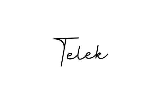 How to make Telek signature? BallpointsItalic-DORy9 is a professional autograph style. Create handwritten signature for Telek name. Telek signature style 11 images and pictures png