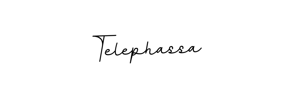 The best way (BallpointsItalic-DORy9) to make a short signature is to pick only two or three words in your name. The name Telephassa include a total of six letters. For converting this name. Telephassa signature style 11 images and pictures png