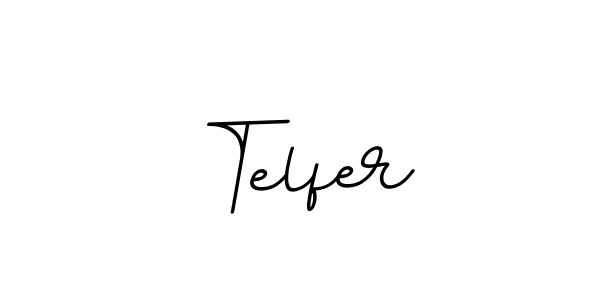 How to make Telfer name signature. Use BallpointsItalic-DORy9 style for creating short signs online. This is the latest handwritten sign. Telfer signature style 11 images and pictures png