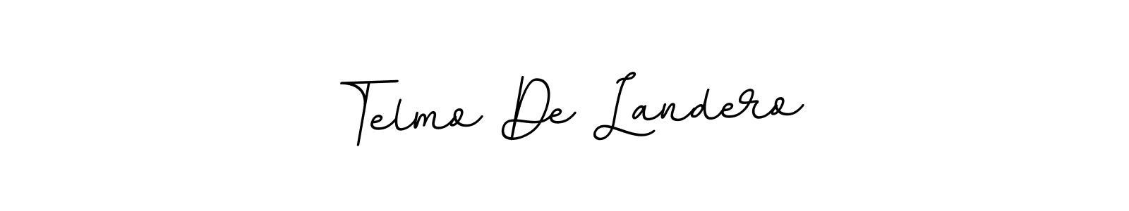 Create a beautiful signature design for name Telmo De Landero. With this signature (BallpointsItalic-DORy9) fonts, you can make a handwritten signature for free. Telmo De Landero signature style 11 images and pictures png