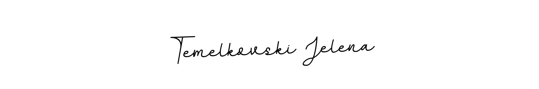 Design your own signature with our free online signature maker. With this signature software, you can create a handwritten (BallpointsItalic-DORy9) signature for name Temelkovski Jelena. Temelkovski Jelena signature style 11 images and pictures png