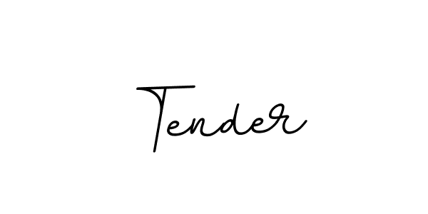 Design your own signature with our free online signature maker. With this signature software, you can create a handwritten (BallpointsItalic-DORy9) signature for name Tender. Tender signature style 11 images and pictures png