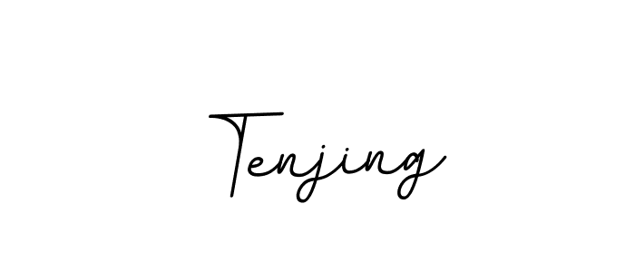 Use a signature maker to create a handwritten signature online. With this signature software, you can design (BallpointsItalic-DORy9) your own signature for name Tenjing. Tenjing signature style 11 images and pictures png