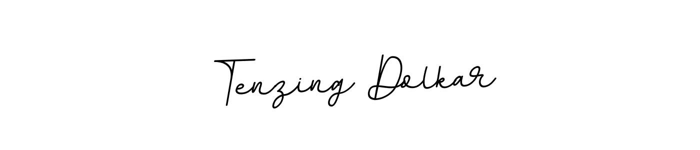 The best way (BallpointsItalic-DORy9) to make a short signature is to pick only two or three words in your name. The name Tenzing Dolkar include a total of six letters. For converting this name. Tenzing Dolkar signature style 11 images and pictures png