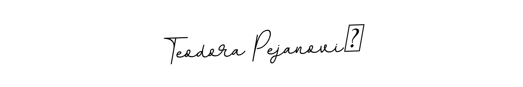 It looks lik you need a new signature style for name Teodora Pejanović. Design unique handwritten (BallpointsItalic-DORy9) signature with our free signature maker in just a few clicks. Teodora Pejanović signature style 11 images and pictures png