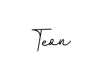Also we have Teon name is the best signature style. Create professional handwritten signature collection using BallpointsItalic-DORy9 autograph style. Teon signature style 11 images and pictures png