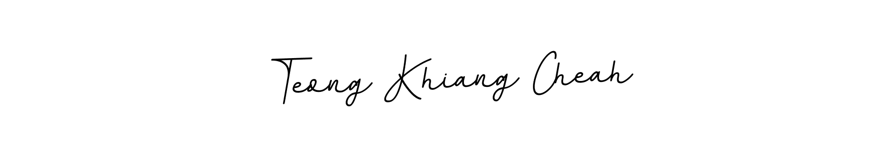Make a beautiful signature design for name Teong Khiang Cheah. With this signature (BallpointsItalic-DORy9) style, you can create a handwritten signature for free. Teong Khiang Cheah signature style 11 images and pictures png