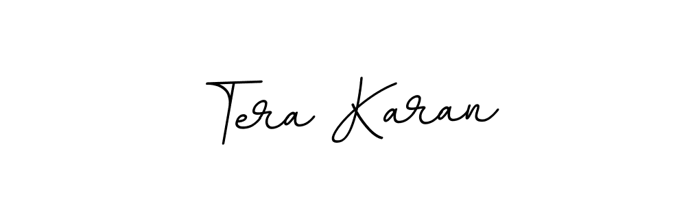 How to make Tera Karan name signature. Use BallpointsItalic-DORy9 style for creating short signs online. This is the latest handwritten sign. Tera Karan signature style 11 images and pictures png
