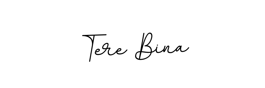 Design your own signature with our free online signature maker. With this signature software, you can create a handwritten (BallpointsItalic-DORy9) signature for name Tere Bina. Tere Bina signature style 11 images and pictures png