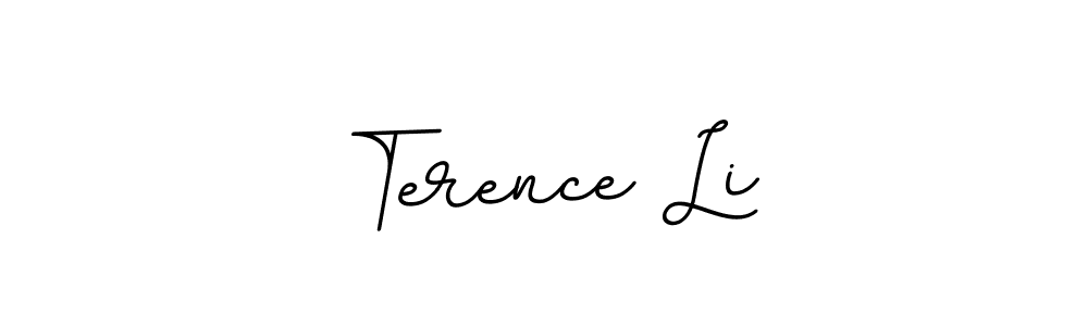 How to make Terence Li name signature. Use BallpointsItalic-DORy9 style for creating short signs online. This is the latest handwritten sign. Terence Li signature style 11 images and pictures png