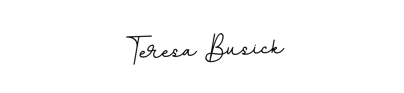 The best way (BallpointsItalic-DORy9) to make a short signature is to pick only two or three words in your name. The name Teresa Busick include a total of six letters. For converting this name. Teresa Busick signature style 11 images and pictures png