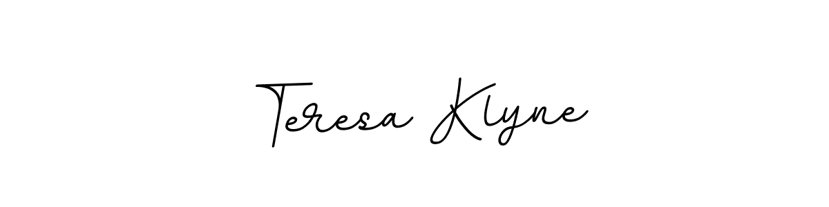 Make a beautiful signature design for name Teresa Klyne. With this signature (BallpointsItalic-DORy9) style, you can create a handwritten signature for free. Teresa Klyne signature style 11 images and pictures png